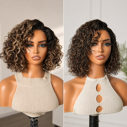 🔥 Last Hour: 79% OFF 🔥Ready-to-Wear Glueless Curly Bob Wig