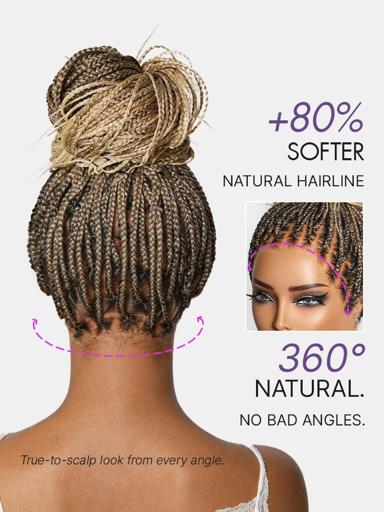 🔥Last Day: 73% Off🔥 Salon Braids HD Lace Knotless Wig