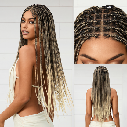 🔥Last Day: 73% Off🔥 Salon Braids HD Lace Knotless Wig